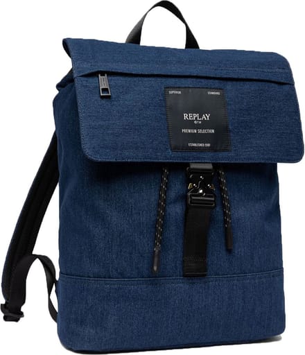 REPLAY Vrije tijd rugzak Rugzak Backpack Blu Denim Donkerblauw