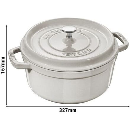 STAUB LA COCOTTE - Kookpot - Ø 260mm - Gietijzer - Witte truffel