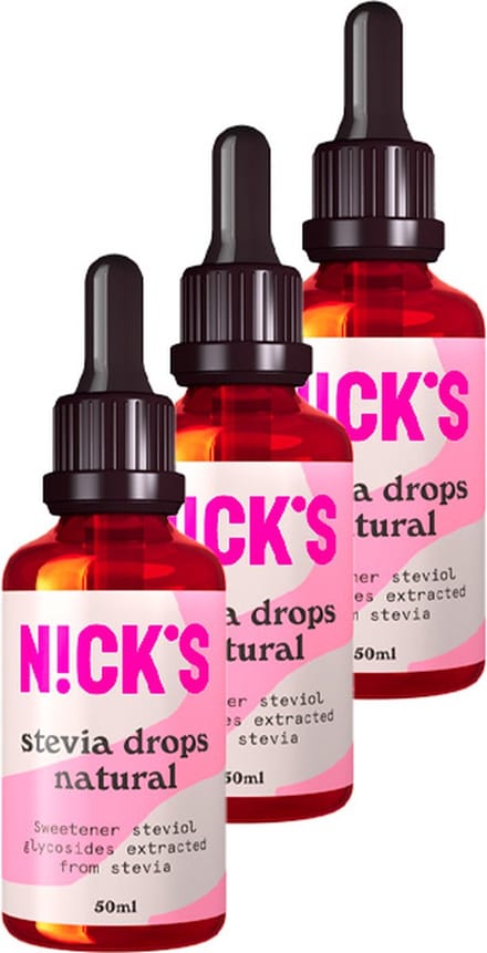 Nick's | Stevia Drops | Natural | 3 Stuks | 3 x 50 ml
