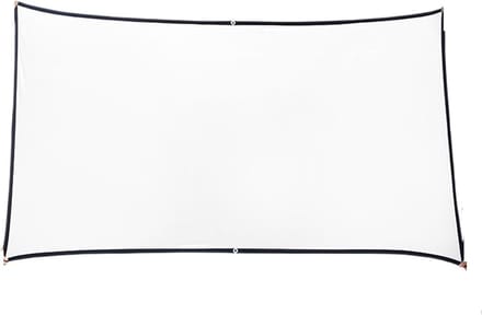 Projectiescherm - Draagbaar scherm - Thuisbioscoop creëren - Kreukvrij mat wit - 150 inch 16:9 - Wit