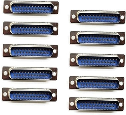 Seriële RS232 connector 25-pins SUB-D (m) / solderen DB25 Male 10 stuks