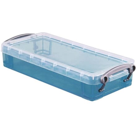 Really Useful Box 0 | 55 liter | transparant helblauw