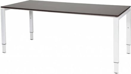 Verstelbaar Bureau - Domino 180x80 logan - wit frame