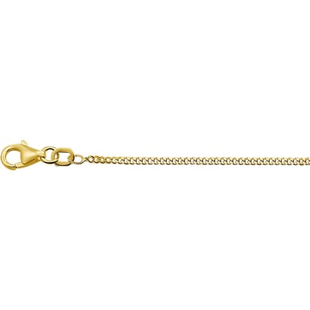 9k Collier Gourmette 4-zijdes Geslepen 1,4 Mm
