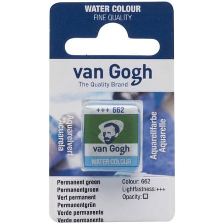 Peinture aquarelle van Gogh godet Vert permanent 662 vert