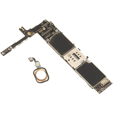 Moederbord voor IPhone 6S Plus US-versie Ontgrendeld met vingerafdruk Mobiele telefoon Hoofdlogica-bord met 16GB white
