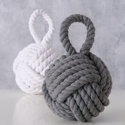 Dailygoods- Deurstopper Set - 1,2 kg per Deurstopper - Jute - 15 cm x 15 cm x 23 cm - Deurbuffer - Deurstoppers voor Binnen