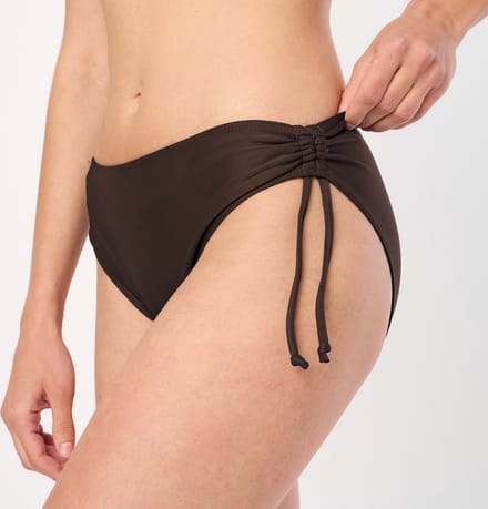 Merry Style Dames Zwembroek - Bikinibroekje - Elastische tailleband - Polyamide & Elastaan – Bruin (8157) – 48 - MS-VR-Brief-2