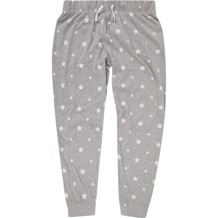 SF Women Dames/Dames Heather Stars Cuffed Joggingbroek (Heide Grijs/Wit)