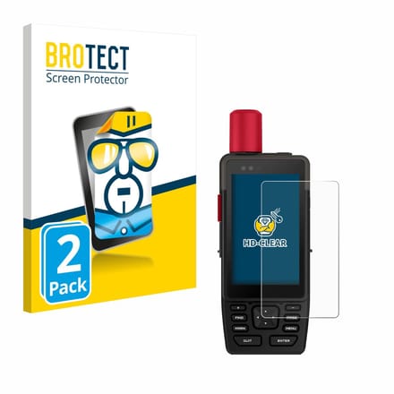BROTECT - Screenprotector voor Garmin GPSMAP H1i Plus - Folie Beschermfolie transparant 2 Stuks