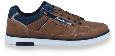 Route 66 Heren Sneaker | Bruin | Maat: 42