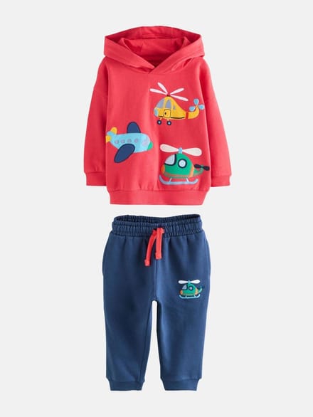 Next - Jongens - Set met hoodie en joggingbroek - Rood