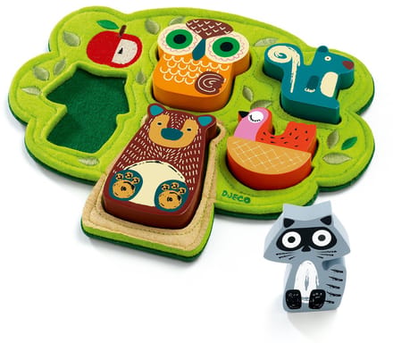 Djeco Oost west boom best - 5 stukjes