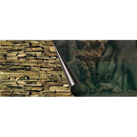 Aquarium achtergrond poster Aqua Della Tree & Rock