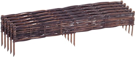 Borderrand - set van 5 - 10x100 cm - bruin