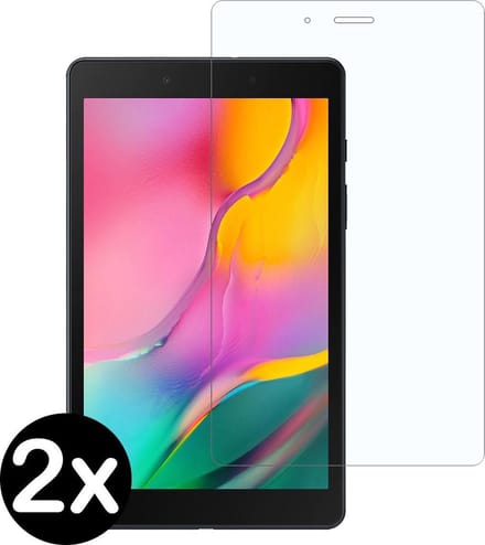 Screenprotector - 2 Stuks - Geschikt voor Samsung Galaxy Tab A 8.0 (2019) - Extra Sterk - Beschermglas - Gehard Glas - Tempered Glass - Screen Protector