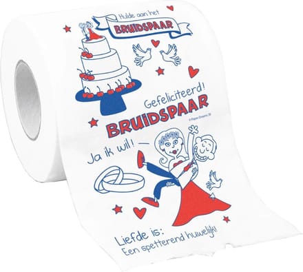 Toiletpapier - Bruidspaar