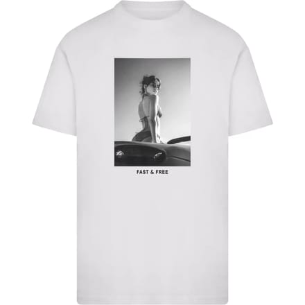 Mister Tee - Fast & Free Heren Tshirt - XS - Wit