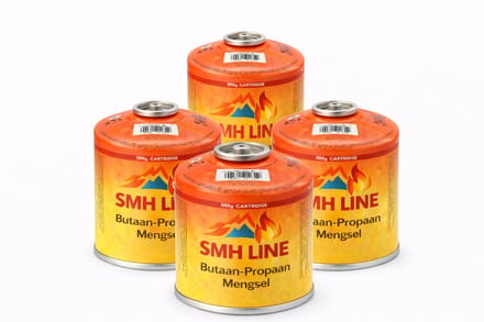 SMH LINE® Gascartridge - 4x 500g - Gascartouche - EN417 Schroefventiel