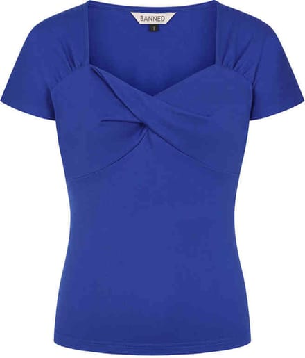 Banned - She Who Dares Top - XL - Blauw