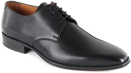 Suitable Leren Derby Herenschoen Zwart - Maat 46 - Heren - Nette schoen