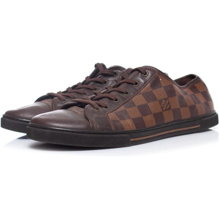 Louis Vuitton Damier ebene lage canvas sneakers