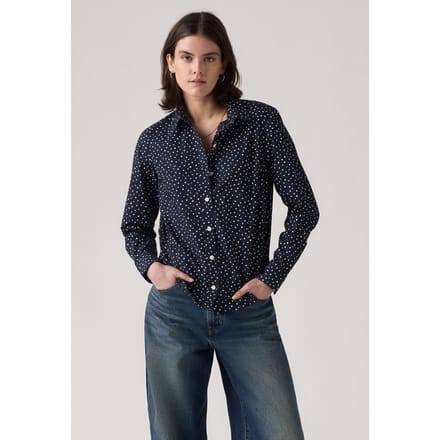 Levi's The Classic Bw Shirt Marlo Dotv2 Night Größe: S | Business hemden Outlet | Damen | Schwarz