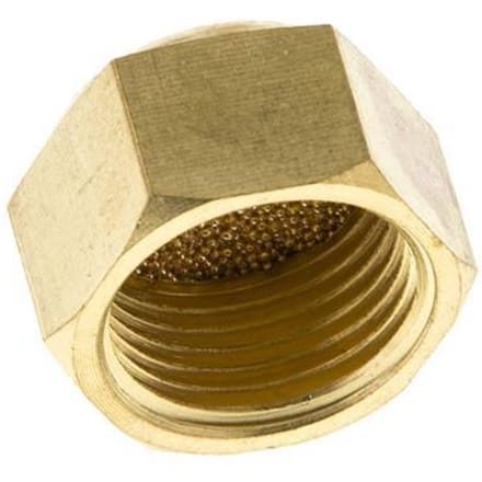 G3/8'' Compacte Binnendraad Pneumatische Geluiddemper van Gesinterd Brons [2 Stuks]