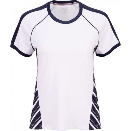 Fila Josefine T-shirt Dames-wit, donkerblauw