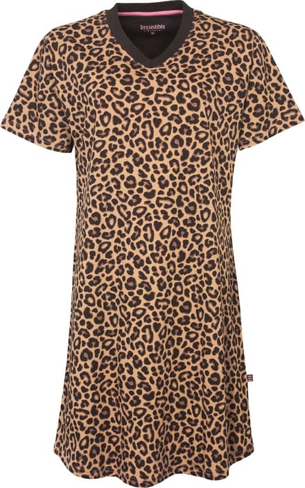 Irresistible Dames Nachthemd Bruin IRNGD1207A - Maten: XL