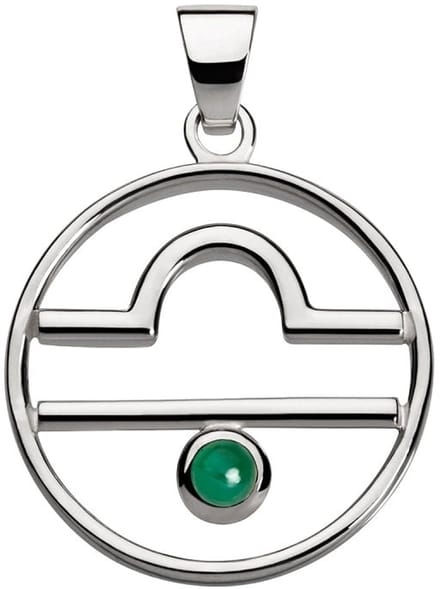 Weegschaal hanger met agaat