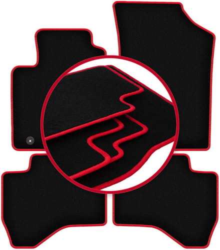 CARLUX-RED automatten voor: Citroen C1 II hatchback (2014-)