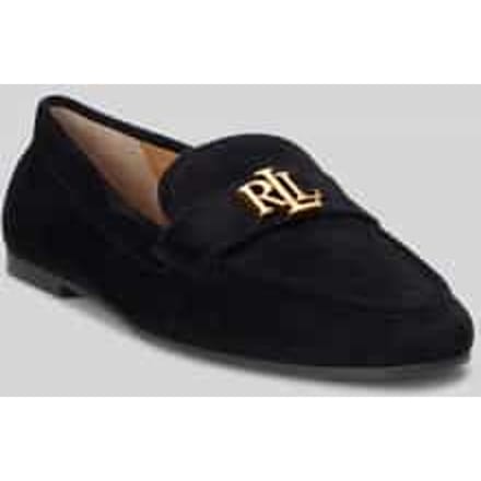 Loafers van suède van echt leer