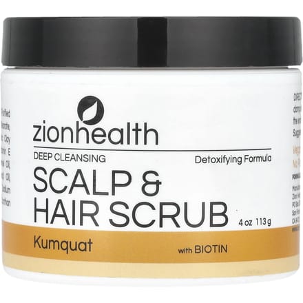 Hoofdhuid & Haar Scrub met Biotine, Kumquat, 113G(4 Oz) gray