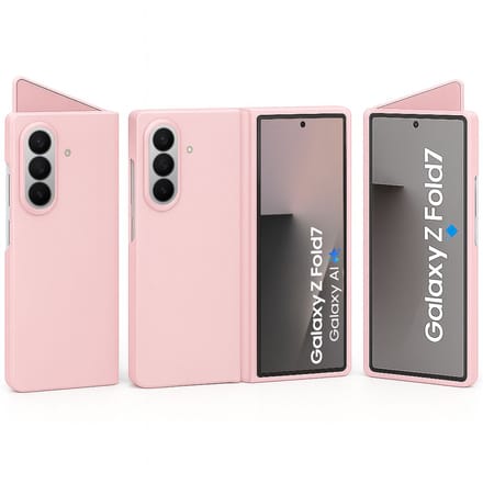 Technow hoesje geschikt voor Samsung Galaxy Z Fold 7 - Liquid Back Case - Cover - Roze