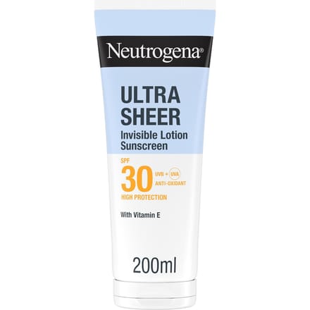 Neutrogena Ultra Sheer Body Invisible Hydrating Lotion Sunscreen SPF30