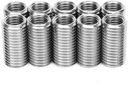 Insert Moer Bushing 10 Stuks 303 RVS, Reparatie Moeren voor M12 en M16, Draadverloop en Verbindingsstukken