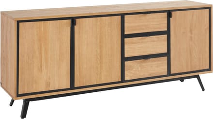Malu-Dressoir - 3-deuren 3-laden - Natuur Grenen