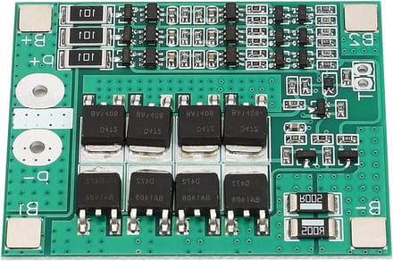Batterij Beschermingskaart - Lithium BMS - Accu Beheer - Slimme Cel Management - 12V 40A - Groen