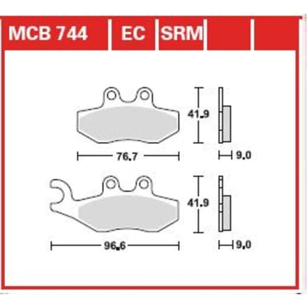 Remblokset TRW MCB744EC