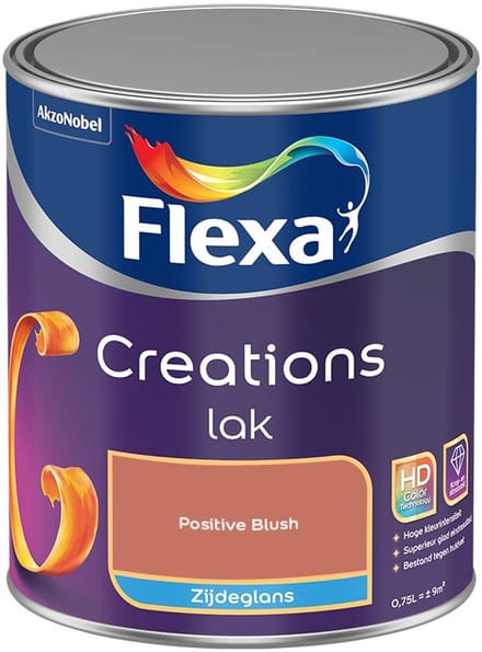 Flexa - Creations Lak Zijdeglans - Positive Blush - Mengverf - 750 Ml