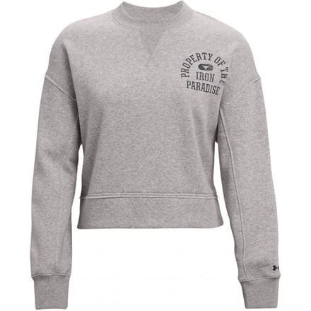 Under Armour Project Rock Womens Grijze Fleece Trui