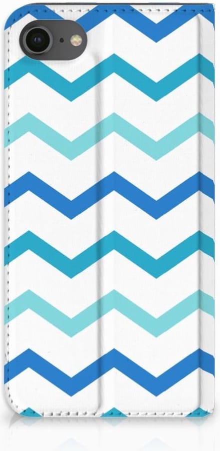 iPhone 7 | 8 | SE (2020) | SE (2022) Hoesje met Magneet Zigzag Blauw