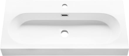 Differnz Somero wastafel - 80 cm - polysteen - wit