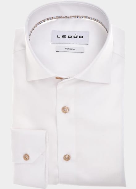 Ledub Business hemd lange mouw Wit LE24305 MFN5 0143350/910-630-000