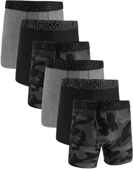 Under Armour Boxershorts UA PERFORMANCE TECH - PRINT 6 IN 6PK Set van 6