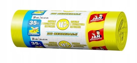 Jan Niezbędny Serie - Gele Afvalzakken - 35L - Plastic - 20 Stuks