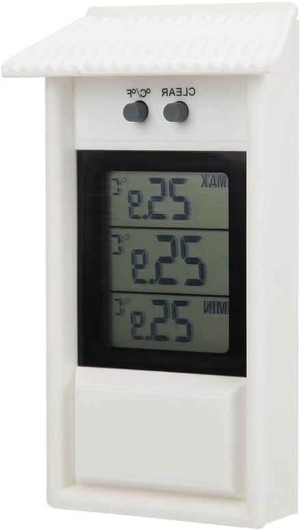 Digitale Buitenthermometer - Weerstation Tuin - Buiten Temperatuur - Waterdicht Ontwerp - -20-50℃ - Wit