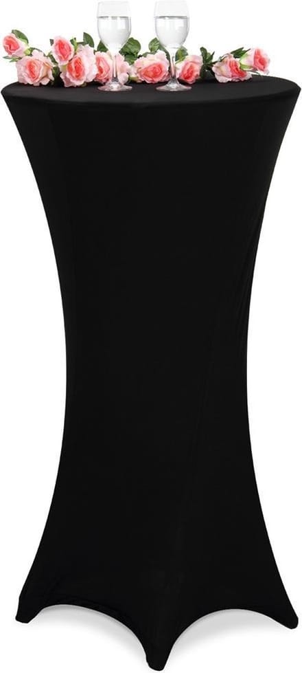 Deuba Statafel tafelhoes zwart Ø80cm