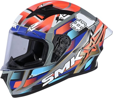 SMK Stellar Uno Sport Rood Blauw Integraalhelm - Helm